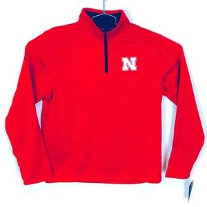 Nebraska Half Zip Pullover - NWT - Medium